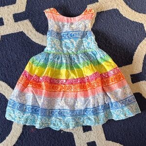 Mini Boden Cross back strap dress size 3/4Y